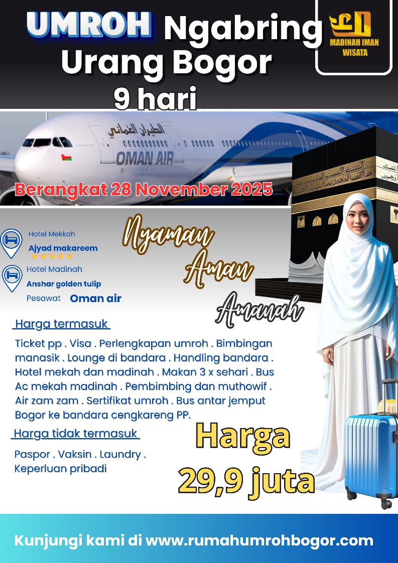 Rumah umroh Bogor PT. MADINAH IMAN WISATA