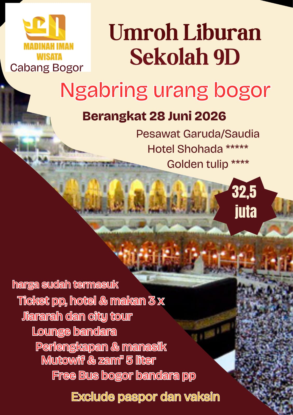 Rumah umroh Bogor PT. MADINAH IMAN WISATA