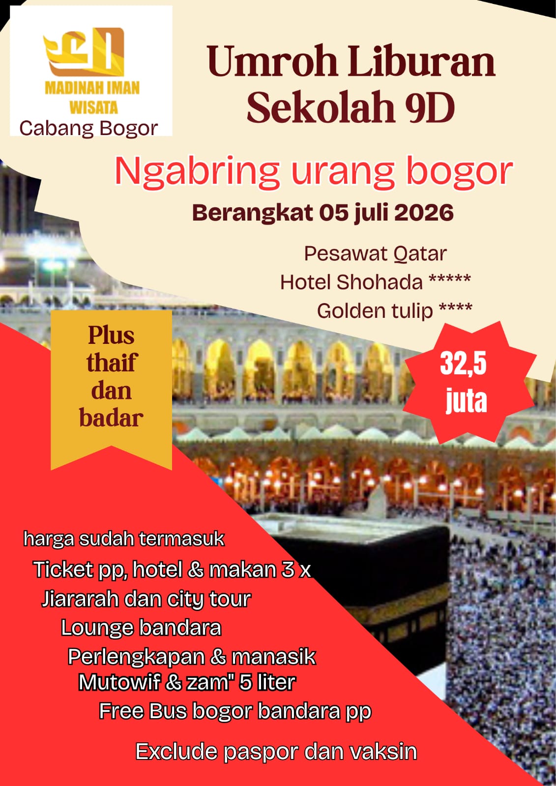 Rumah umroh Bogor PT. MADINAH IMAN WISATA