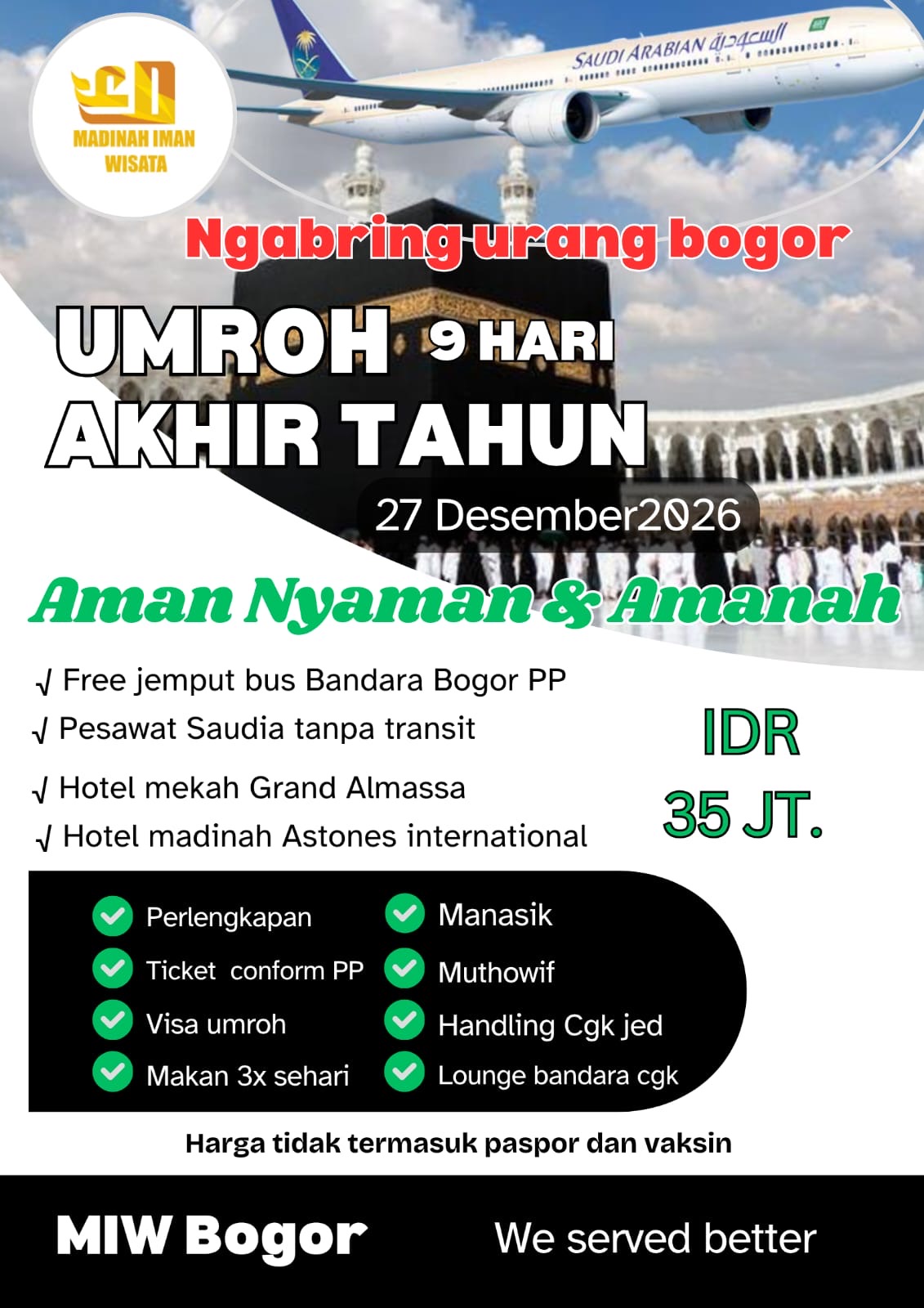 Rumah umroh Bogor PT. MADINAH IMAN WISATA